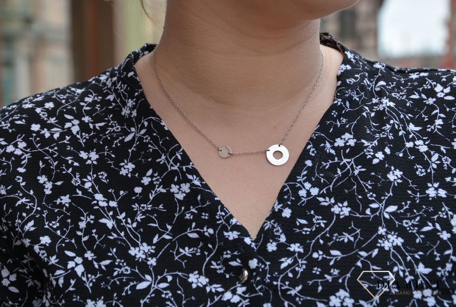 Naszyjnik srebrny celebrytka dwa kółeczka Dall'Acqua C RM CL15622 054 1.jpg